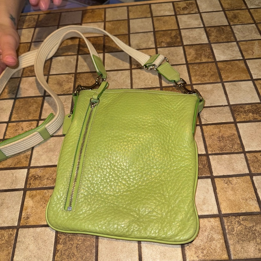 Coach Chartreuse Leather Crossbody - Picture 3 of 8